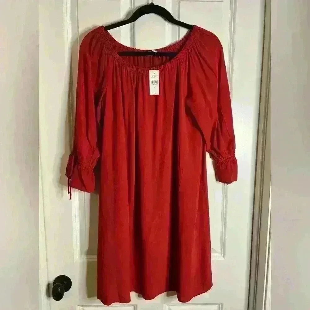 Loft red dress